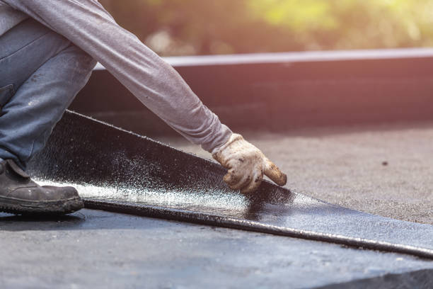 Professional Basement Waterproofing technician working in Morrice, MI